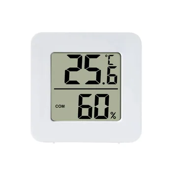 הדיגיטלי Thermohygrometer מקורה מיני מד חום רטוב לחות יבש, חדר קיר רכוב החדר לחות טמפרטורה מד