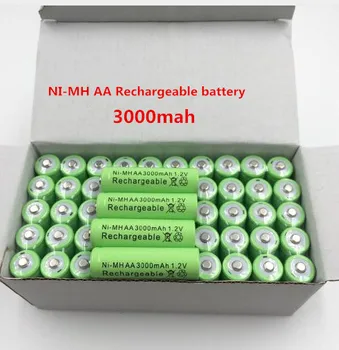 Batterie נטענות Ni-MH 1.2 V AA 3000mAh לשפוך jouets, appareil תמונות, מיקרופון, 2 א 20 pièces