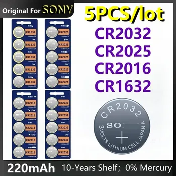 עבור SONY CR2032 CR2025 CR2016 CR 2032 סוללות DL2025 BR2025 KCR2025 מכונית שלט רחוק השעון לוח האם מידה כפתור מטבע תאים