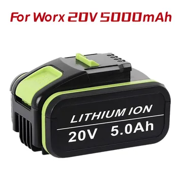 5.0 אה 20V lithium-ion סוללה עבור Worx WA3551 WA 3551.1 WA3553 WA3641 WG629E WG546E WU268 על כלי עבודה worx