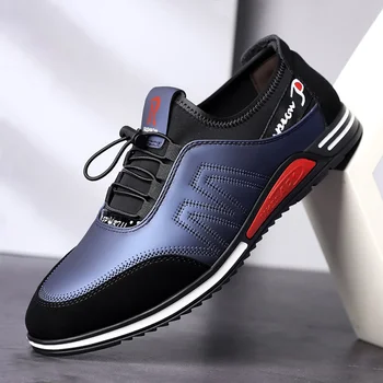 2023 גברים מזדמנים נעלי ספורט אופנה חדשה נעלי פלטפורמה של גברים חוצות נעלי הליכה נוחים לנשימה נעלי ריצה להחליק על