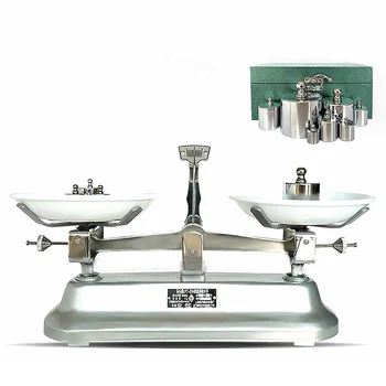 שולחן שיווי משקל נגד תלמידים מלמדים מעבדה מכני מידה העליון-פן איזון עם משקולות הפינצטה מקס. 5000 g (d=5 גרם)