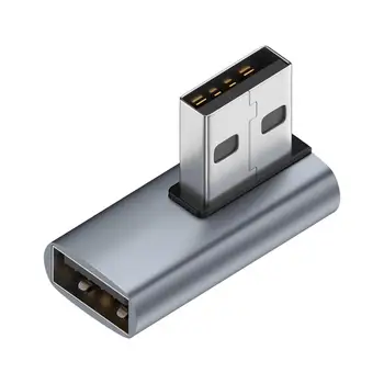 USB 90 מעלות מתאם USB 3.0 USB A זכר נקבה מתאם ממיר ה-Extender מחשב נייד USB מטען בנק כוח ועוד