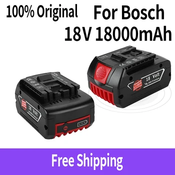 על 18V Bosch 18000mAh נטענת כלי עבודה סוללה עם LED Li-ion החלפת BAT609, BAT609G, BAT618, BAT618G, BAT614