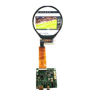 סיבוב עגולה תצוגת LCD 3.4 אינץ 800x800 IPS מסך תעשייתי LCD בית חכם הצג Mipi נהג הלוח