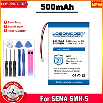LOSONCOER 500mAh SMH-5 סוללה עבור סאנה SMH-5 ICP40/25/40P סוללות