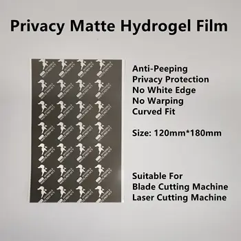 10pcs מט פרטיות Hydrogel סרט הלהב מכונת חיתוך פלוטר ציוץ הוכחה הגנה נגד בוהק מגן מסך כל טלפון