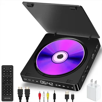 נגן תקליטורים הביתה DVD/VCD וידאו Hd dvd נגן סטריאו Hifi רמקולים 1080P רב תפקודי נגן dvd נייד לטלויזיה מקרן