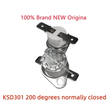 KSD301 אלקטרומגנטית/מיקרוגל סגור בדרך כלל בקרת טמפרטורה מתג חום גבוה 200 מעלות קרמיקה 10A/250V