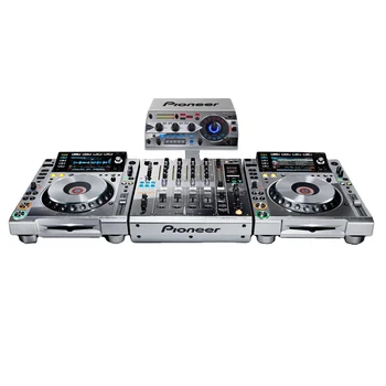 1000%%%% חדשים Pionee r DJ DJM-900NXS מיקסר DJ ו-4 CDJ-2000NXS פלטינה מהדורה מוגבלת