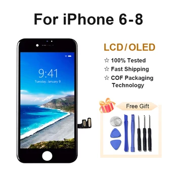 LCD לאייפון 6 7 8 s Plus מציג מחיר מפעל תצוגה עבור iPhone מסך זכוכית החלפה