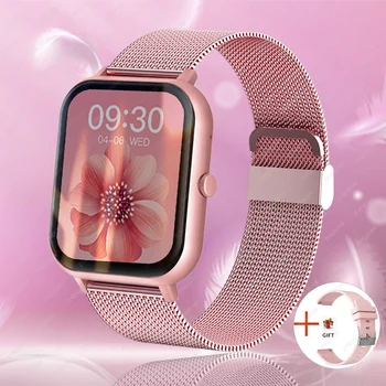 2023 החדש Bluetooth לקרוא שעון חכם נשים גברים קצב הלב החמצן בדם הקול עוזר 100+ספורט נשים Smartwatch עבור Xiaomi