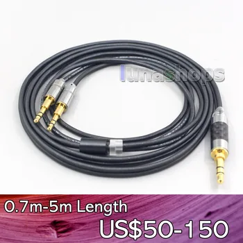 LN007132 שחור 99% טהור PCOCC אוזניות כבל על Sennheiser HD477 HD497 HD212 PRO EH250 EH350 אוזניות 2.5 mm pin