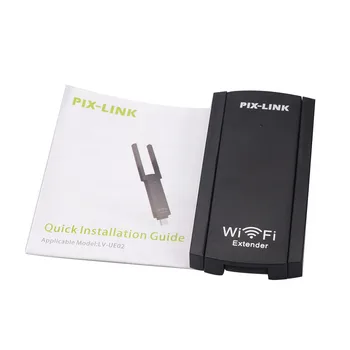 USB Wireless Wifi מהדר טווח Extender אנטנה כפולה 300Mbps בתקן 802.11 n Wi-Fi אות מגבר מגבר עבור הנתב הביתי