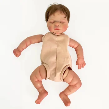 19inch מחדש הבובה ערכת תינוק מארלי מציאותי מגע רך כבר צבוע פרטים רבים ורידים גמור בובה עם היד שורש השיער.