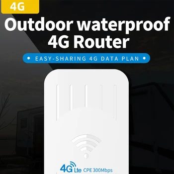 חיצוני עמיד למים 4G כרטיס ה Sim-עבור הנתב פו כוח 300Mbps מודם LTE 4G WiFi 32 משתמשים