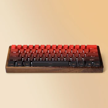 צבע אדום עם תאורה אחורית צבע שקוף Keycaps OEM פרופיל מכני מקלדת Keycap עליון/צד הדפסה דרך אגדות OEM Keycaps