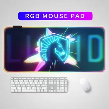 גומי CS ללכת צוות נוזלי RGB משטח עכבר Gaming MousePad גדול גדול העכבר מחצלת מחצלת שולחן העבודה, המחשב לעכבר עבור תצפית