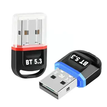 Usb מתאם Bluetooth נסיעה חינם Bluetooth 5.3 שמע מוסיקה מקלט משדר למחשב רמקול נייד אלחוטי עכבר Headse M0d2