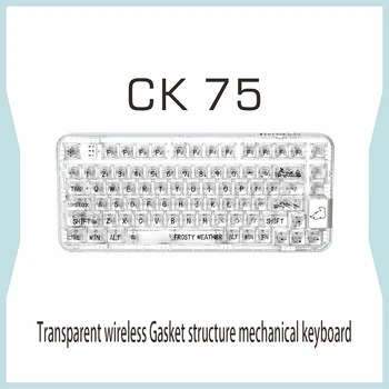 CoolKiller CK75 חם להחליף-Bluetooth האלחוטי של 2.4 G RGB דוב קוטב מלא TransparentGasket המשחקים מכני מקלדת RGB