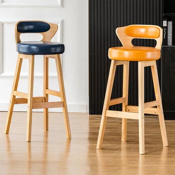 ריהוט לבית מודרני מינימליסטי כסאות אוכל מעוגלת משענת הכיסא עבה כרית בר כסאות מגוון רחב של כריות