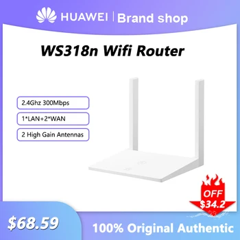 מקורי HUAWEI WS318n נתב Wifi 2.4 Ghz 300Mbps הנתב האלחוטי עם 2 רווח גבוה אנטנות קליטה מגבר עבור Office Home