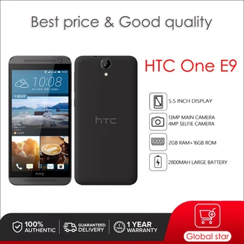 HTC one E9 משופץ מקורי סמארטפון טלפונים ניידים 5.5 אינץ ' נייד Octa-core 13MP מצלמה משלוח חינם