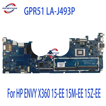 GPR51 לה-J493P Mainboard עבור HP ENVY X360 15-EE-15 מטר-EE 15Z-EE מחשב נייד לוח אם מעבד: R5-4500U / R7-4700U DDR4 100% מבחן בסדר