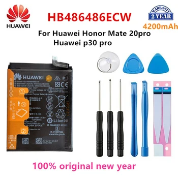 100% Orginal Huawei HB486486ECW 4200mAh סוללה של טלפון על Huawei P30 Pro/ Mate20 Pro החלפת סוללות+כלים