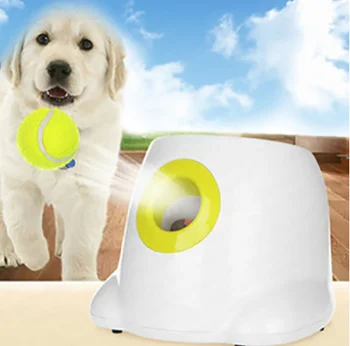 אוטומטי אילוף כלבים צעצועים לזרוק כדור מכונת מחמד כדור צעצוע פליטת מכשיר אינטראקטיבי להביא כלב צעצוע כדור טניס משגר