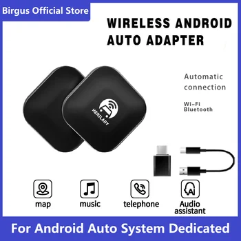 2023 Birgus אלחוטית Andriod אוטומטי מתאם מחובר אלחוטית Andriod אוטומטי Dongle USB Tpyc OTG ממיר עבור IOS אנדרואיד