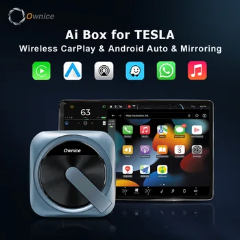 Ownice T3 אלחוטית Carplay אנדרואיד אוטומטי עבור טסלה מודל 3 Y S X להתחבר סירי Airplay עבור Waze T-מפה kakao-מפה אפל Whatsapp