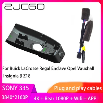 ZJCGO Plug and Play DVR דאש מצלמת 4K וידאו 2160P מקליט עבור ביואיק לקרוס מלכותי מובלעת אופל ווקסהול אופל אינסיגניה B Z18