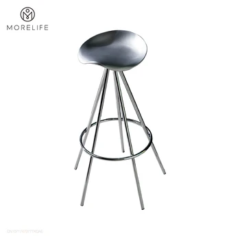 אופנה סגסוגת אלומיניום rotatable בר הכיסא מלון הכיסא קפה הכיסא פשוטה מודרני גבוה צואה הביתה בר כיסא ברזל אומנות יצירתיות