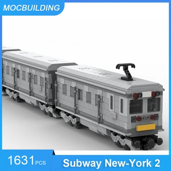 MOC אבני הבניין התחתית בניו-יורק. 2 מודל הרכבת DIY להרכיב לבנים תחבורה חינוך יצירתי ילד צעצועים מתנות 1631PCS