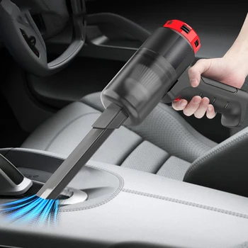 רכב רכוב שואב אבק אלחוטי כף יד אוטומטי מיני שואב אבק & built-in סוללה כפולה מטרה ניידת