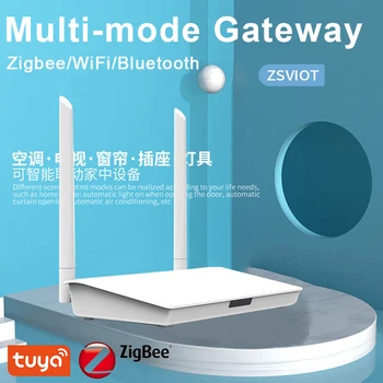 Tuya Zigbee שער Zigbee 3.0 Hub Bluetooth שער עם כבל הרשת לשקע חיבור קווי חכם החיים שליטה