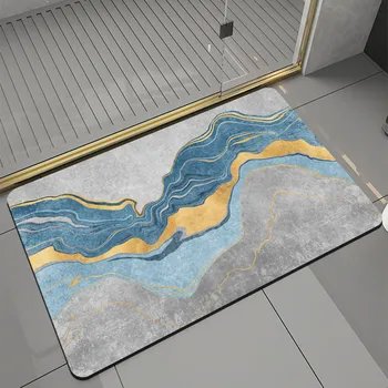 מודרני מינימליסטי סופר סופג שטיח האמבטיה מקלחת שטיח אמבטיה רכה אצות בוץ קומה Mat אנטי סליפ ייבוש מהיר רגל מחצלת