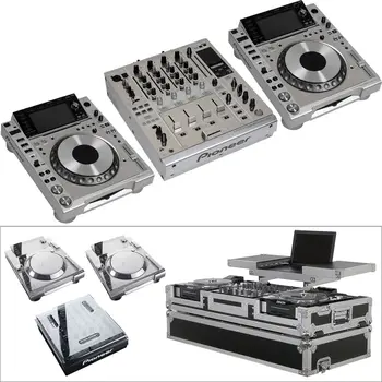 מכירות הקיץ הנחה על אותנטיות מוכן פיוניר DJ DJM-900NXS מיקסר DJ ו-4 CDJ-2000NXS פלטינה מהדורה מוגבלת