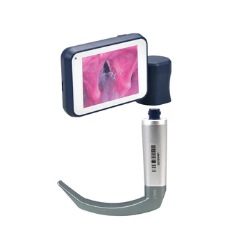 BESDATA איכות גבוהה נייד סיבים אופטיים לשימוש חוזר וידאו לרינגוסקופ עם 6 להבים שונים עבור Neonate, למבוגרים בלבד